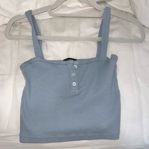 Brandy Melville blue crop tank top 💙🩵